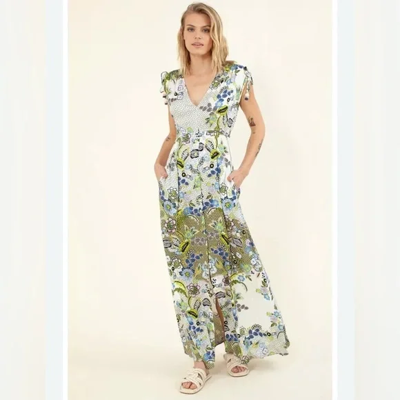 Hale Bob Los Angeles Kaila Maxi Dress- size XS EUC - Picture 1 of 9